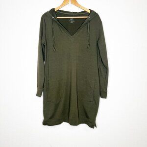 New York & Company Women's Sweatshirt Hoodie Dress